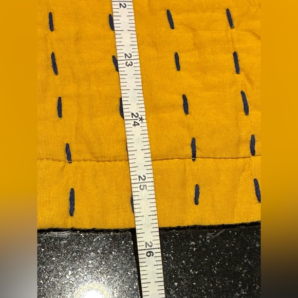 J Jill Pure Jill Kantha-Stitched Kimono Jacket  Pockets Golden Rod SZ. Med - Picture 16 of 16